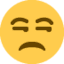 Эмодзи 😒 Twitter.com