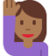 Эмодзи 🙋🏾‍♀️ Twitter.com