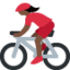 Эмодзи 🚴🏿‍♀️ Twitter.com