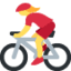 Эмодзи 🚴‍♀️ Twitter.com