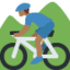 Эмодзи 🚵🏾‍♂️ Twitter.com