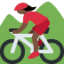 Эмодзи 🚵🏿‍♀️ Twitter.com