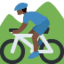 Эмодзи 🚵🏿‍♂️ Twitter.com