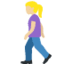 Эмодзи 🚶🏼‍♀️ Twitter.com