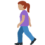 Эмодзи 🚶🏽‍♀️ Twitter.com