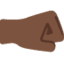 Эмодзи 🤜🏿 Twitter.com