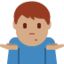 Эмодзи 🤷🏽‍♂️ Twitter.com