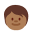 Эмодзи 🧒🏾 Twitter.com