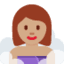 Эмодзи 🧖🏽‍♀️ Twitter.com