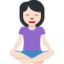 Эмодзи 🧘🏻‍♀️ Twitter.com