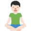 Эмодзи 🧘🏻‍♂️ Twitter.com