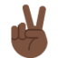 Эмодзи ✌🏿 Twitter.com